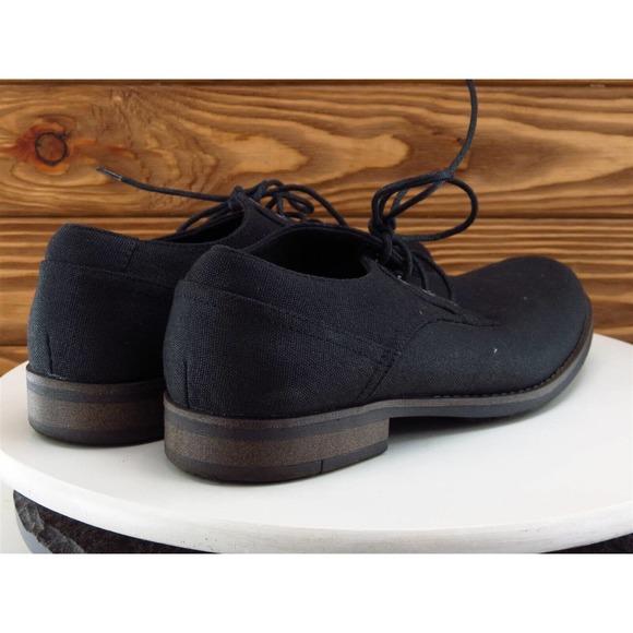 Perry Ellis Sz 10 Derby Oxfords Black Fabric Men Lace‎ Up Westbrook Medium - Picture 6 of 11